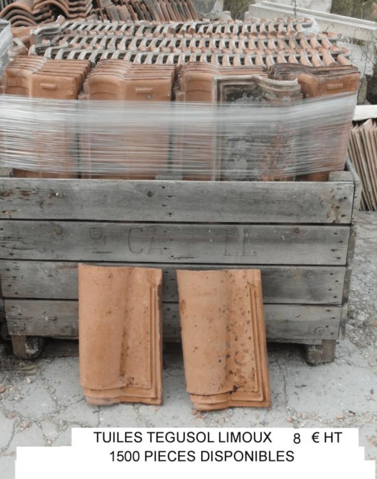 tuile tegusol limoux a vendre occasion lemiere matériaux anciens tuile à vendre dans le vaucluse et la drome